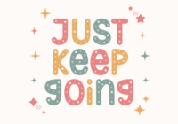 Just Keep Going Font - Featured Image