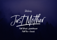 Just Mother Font - Featured Image