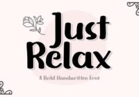 Just Relax Font - Featured Image