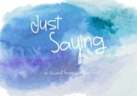 Just Saying Font - Featured Image