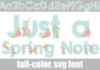 Just a Spring Note Font - Featured Image