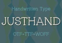 Justhand Font - Featured Image