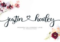 Justin Hailey Modern Font Font - Featured Image