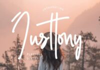 Justtony Font - Featured Image