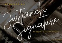 Justwinch Signature Font - Featured Image
