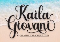 Kaila Giovani Font - Featured Image