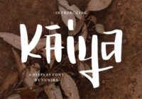 Kaiya Font - Featured Image