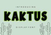 Kaktus Font - Featured Image