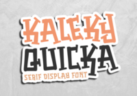 Kaleky Quicka Font - Featured Image