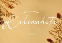 Kalimahita Font - Featured Image
