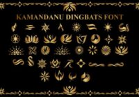 Kamandanu Dingbats Font - Featured Image