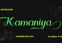 Kamaniya Font - Featured Image