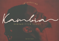 Kambia Font - Featured Image