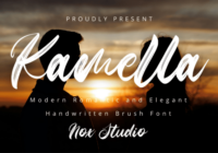 Kamella Font - Featured Image