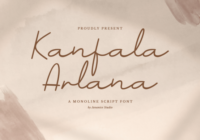 Kanfala Arlana Font - Featured Image