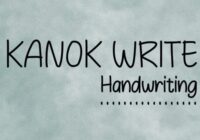 Kanok Write  Font - Featured Image