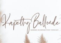 Kapethy Ballonde Font - Featured Image