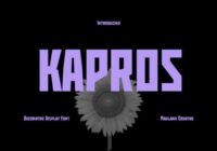 Kapros Font - Featured Image