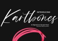 Kartbones Script Font - Featured Image