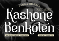 Kashone Benkoten Font - Featured Image