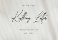 Kasthing Letter Font - Featured Image
