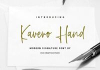 Kavero Hand Font - Featured Image