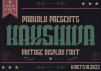 Kayshiva Font - Featured Image