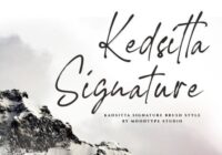 Kedsitta Signature Font - Featured Image
