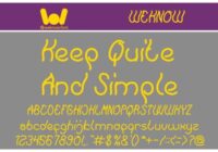 Keep Quite and Simple Font - Featured Image