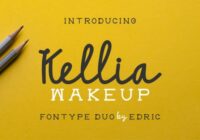 Kellia Wakeup Family Font - Featured Image