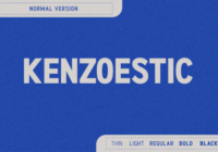 Kenzoestic Font - Featured Image