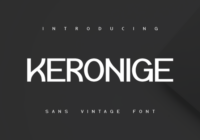 Keronige Font - Featured Image