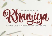 Khamiya Font - Featured Image