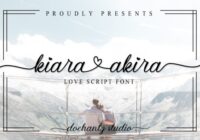 Kiara Akira Font - Featured Image