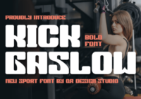 Kick Gaslow Font - Featured Image