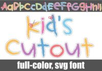 Kid's Cutout Font - Featured Image
