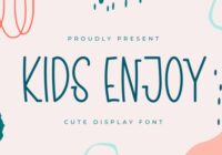 Kids Enjoy Font - Featured Image