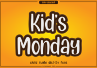 Kids Monday Font - Featured Image