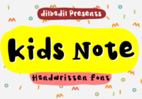 Kids Note Font - Featured Image