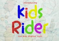 Kids Rider Font - Featured Image