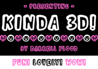 Kinda 3D Font - Featured Image