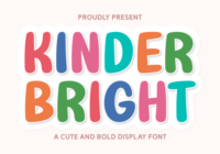 Kinder Bright Font - Featured Image