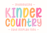 Kinder Country Font - Featured Image