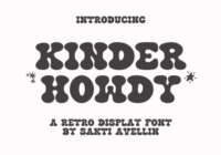 Kinder Howdy Font - Featured Image