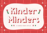 Kinder Minders Font - Featured Image