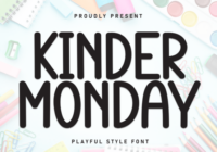 Kinder Monday Font - Featured Image