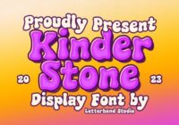 Kinder Stone Font - Featured Image