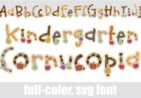 Kindergarten Cornucopia Font - Featured Image