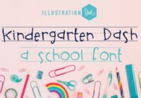 Kindergarten Dash Font - Featured Image