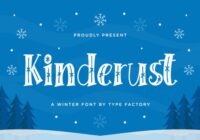 Kinderust Font - Featured Image